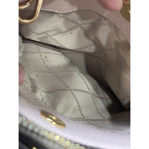 Michael Kors authenticated Edith Small Saffiano Leather Satchel Blush 30S2G7ESIL - Picture 8 of 12